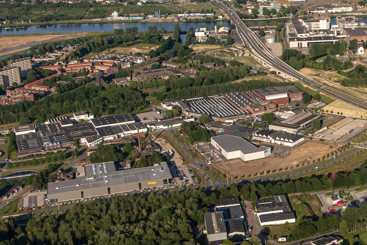 Het Retailpark Belvédère is optimaal zichtbaar - luchtfoto: Aron Nijs